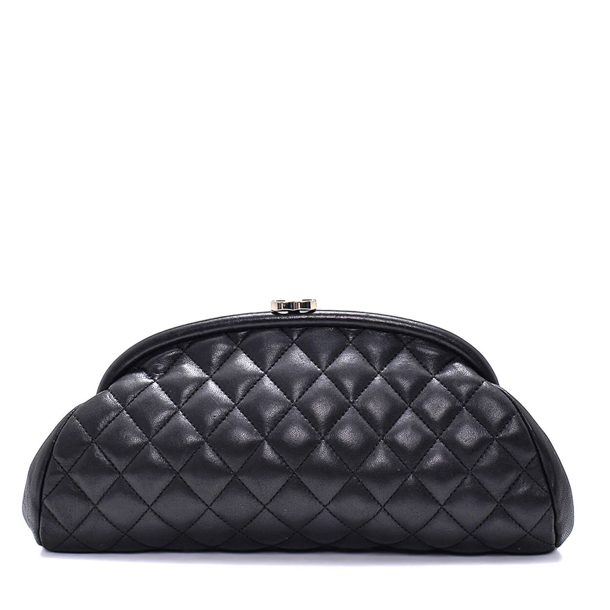 Chanel - Black Quilted Leather Timeless CC Clutch
